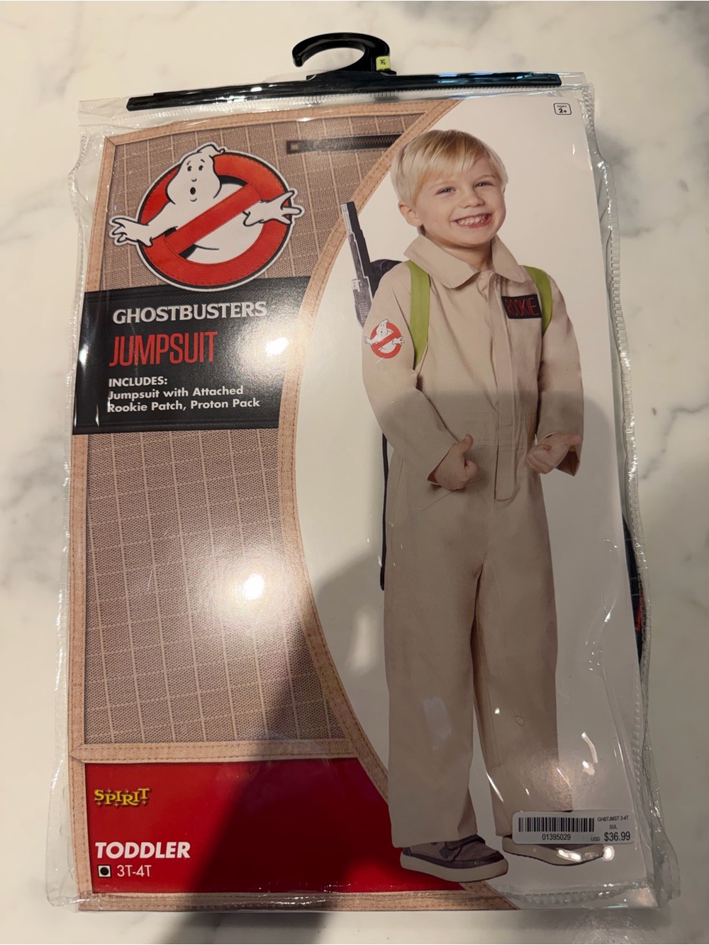 Spirit Ghostbusters Toddler Jumpsuit Costume - Tan with Green Accents